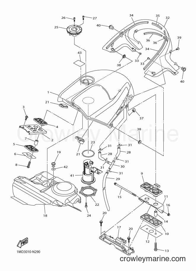 2015 Sport Bike FJR1300A - FJR1300A (1MCP) [010] - FUEL TANK