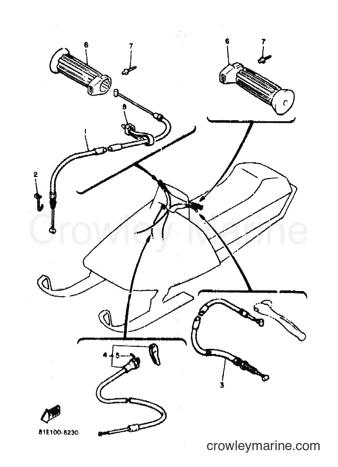 Yamaha Motors CF300N (86E1) [010] - CONTROL CABLE