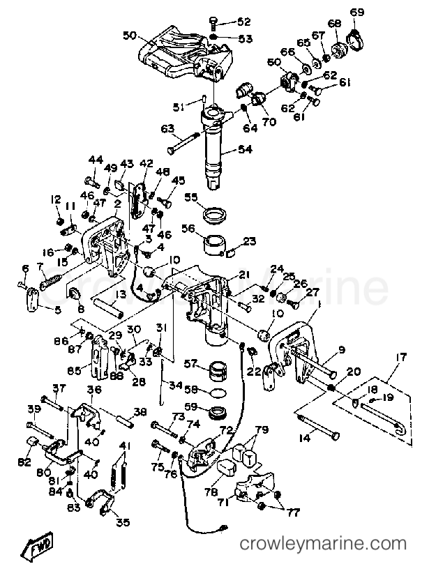 Yamaha Motors 15ESHQ - BRACKET