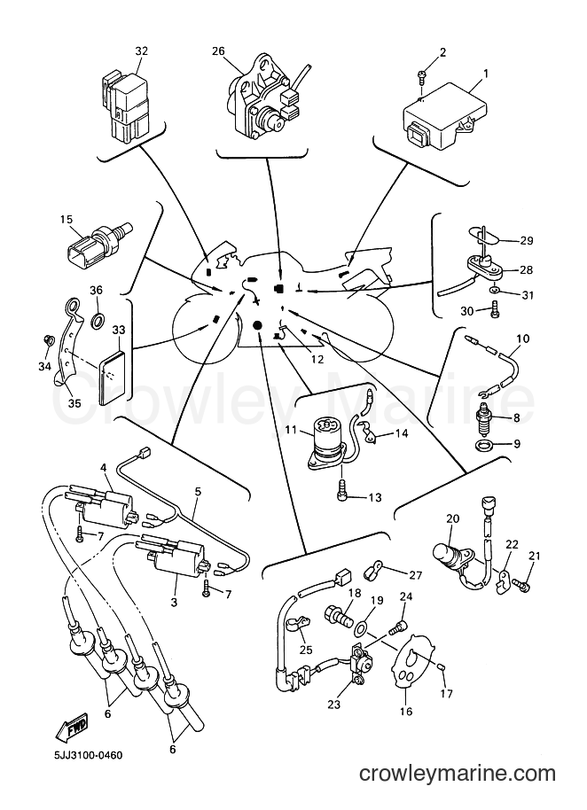 2000 Sport Bike YZF-R1 - YZF-R1 (5JJ6) [010] - ELECTRICAL 1
