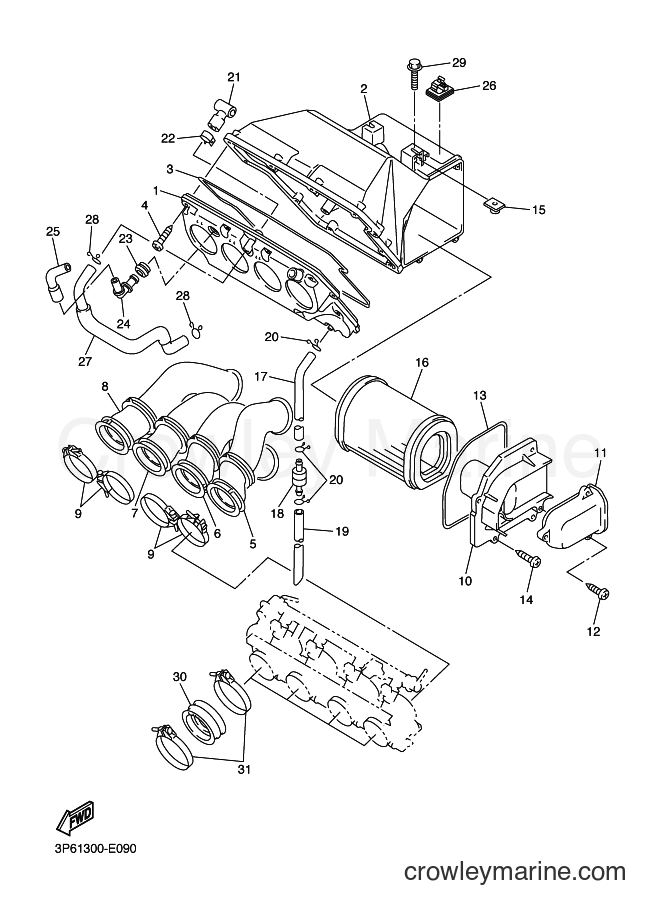2006 Sport Bike FJR1300AS - FJR1300AS (2D21) [050] - INTAKE