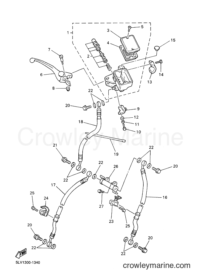 2001 Street Bike FZS1000 - FZS1000 (5LV1) [020] - FRONT MASTER CYLINDER