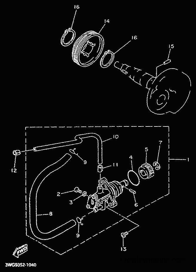 2001 Scooter CY50R - CY50R (3WG9) [010] - OIL PUMP