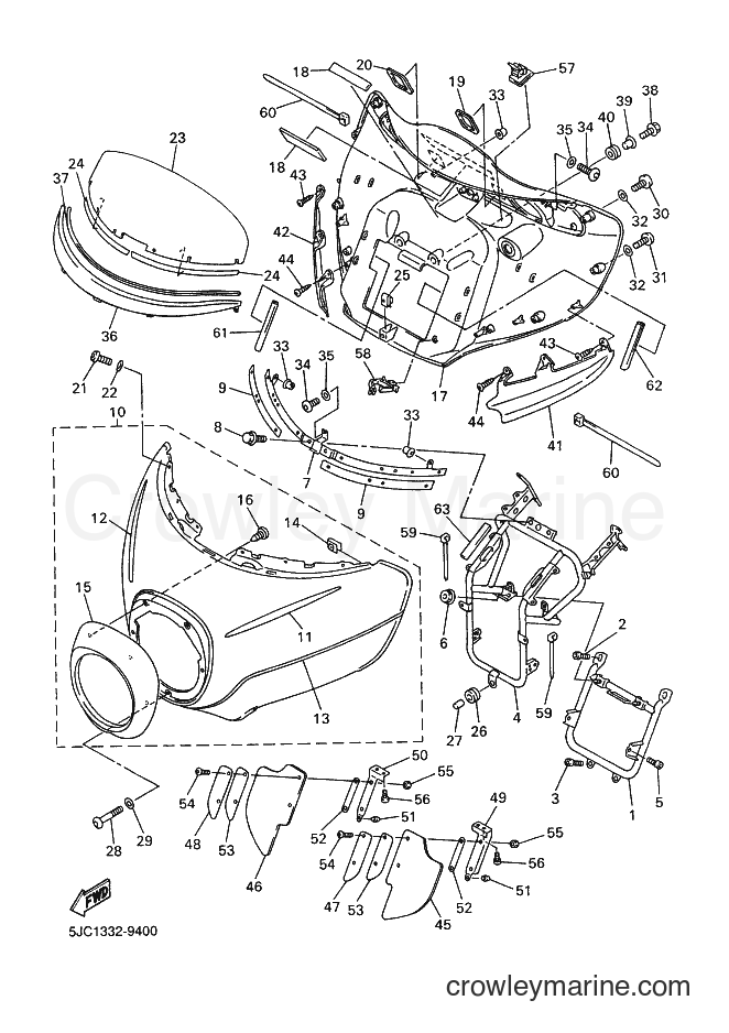 2000 Cruiser XVZ13TF - XVZ13TF (5JC2) [010] - COWLING 1