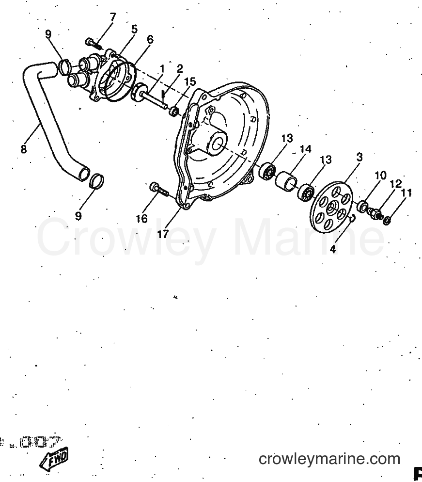 1997 Scooter YQ50 - YQ50 (5DR1) [999] - WATER PUMP