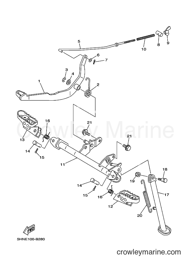 2003 Dirt Bike TT-R90E - TT-R90E (5HNF) [040] - STAND & FOOTREST