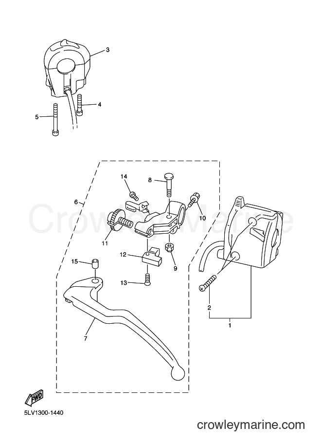 2002 Street Bike FZS1000 - FZS1000 (5LV8) [070] - HANDLE SWITCH & LEVER