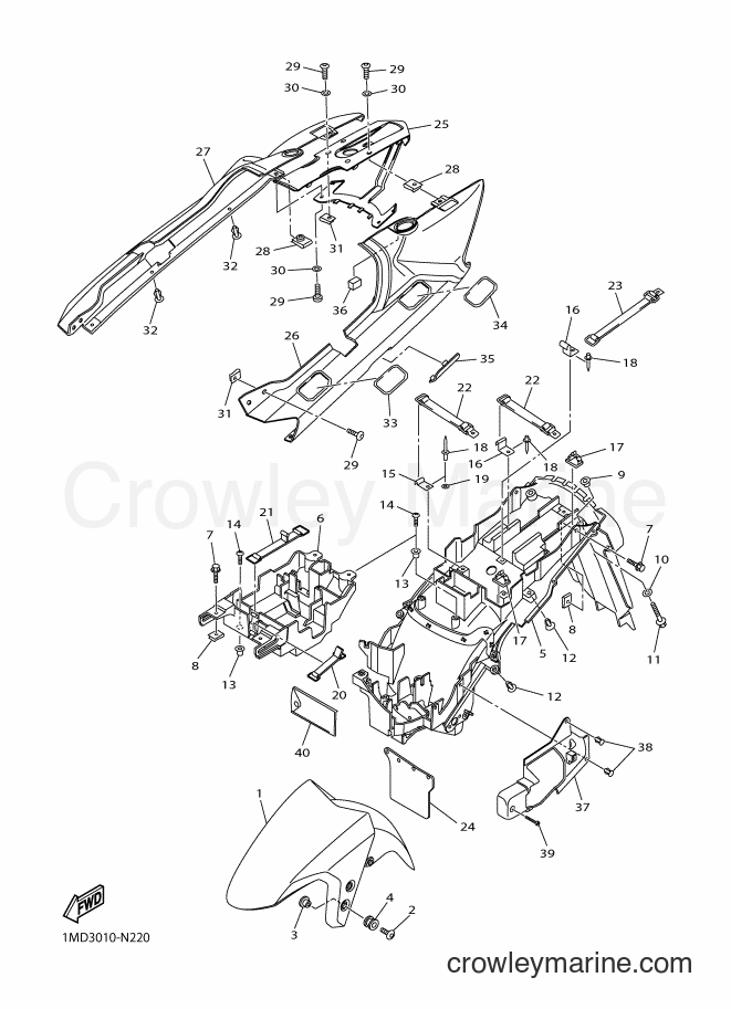 2014 Sport Bike FJR1300AS - FJR1300AS (1MD3) [010] - FENDER