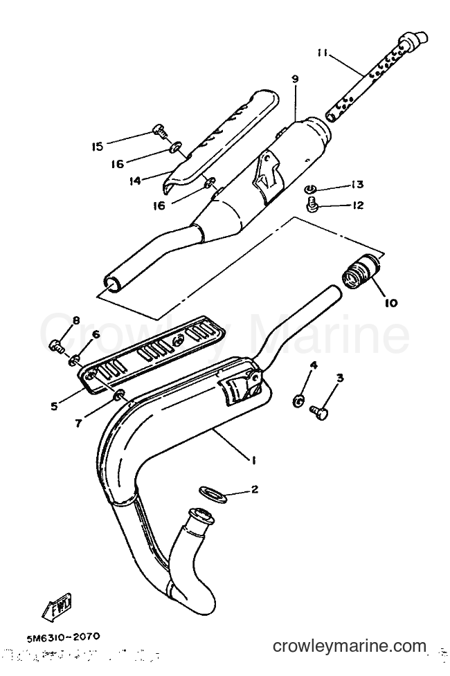 1986 Scooter DT50M - DT50M (5M6) [999] - EXHAUST