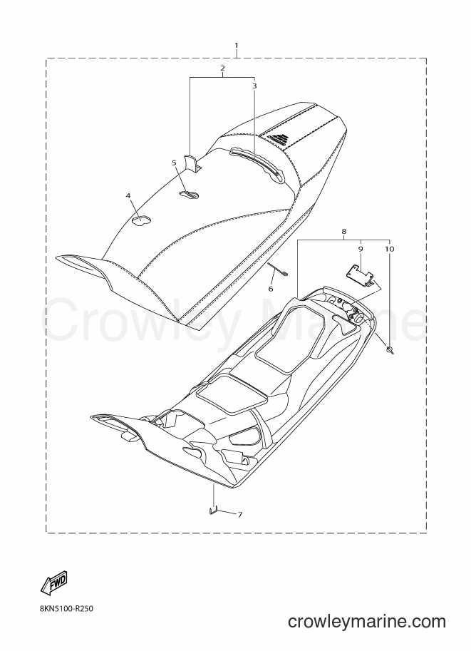 Yamaha Motors SRV10RL (8KN5) [010] - SEAT