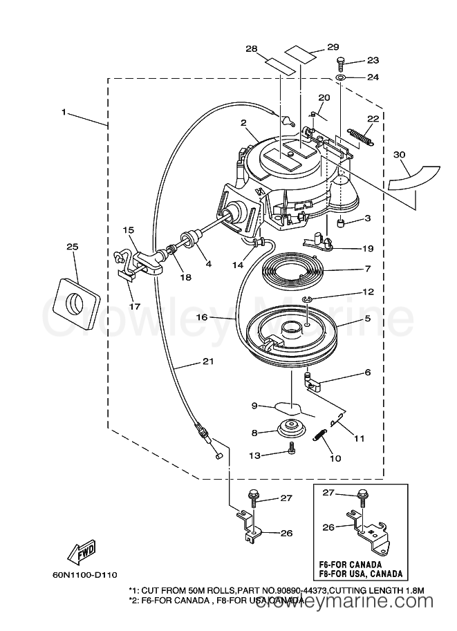 Yamaha Motors F6MLHF (60N3) [130] - STARTER