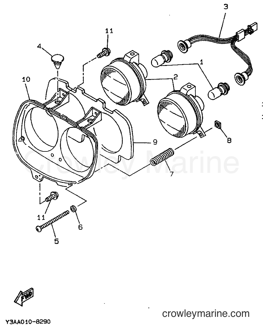 Yamaha Motors CW50 (4CA3) [999] - HEADLIGHT