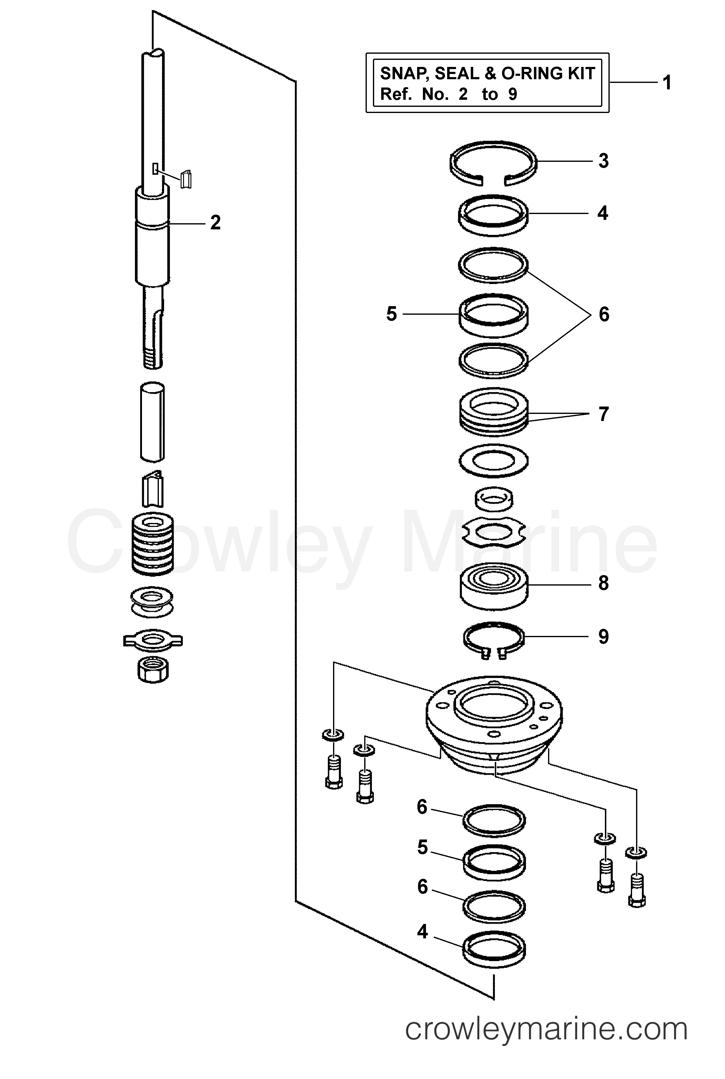 Yamaha Motors F40EJRC-PUMP - REPAIR KIT