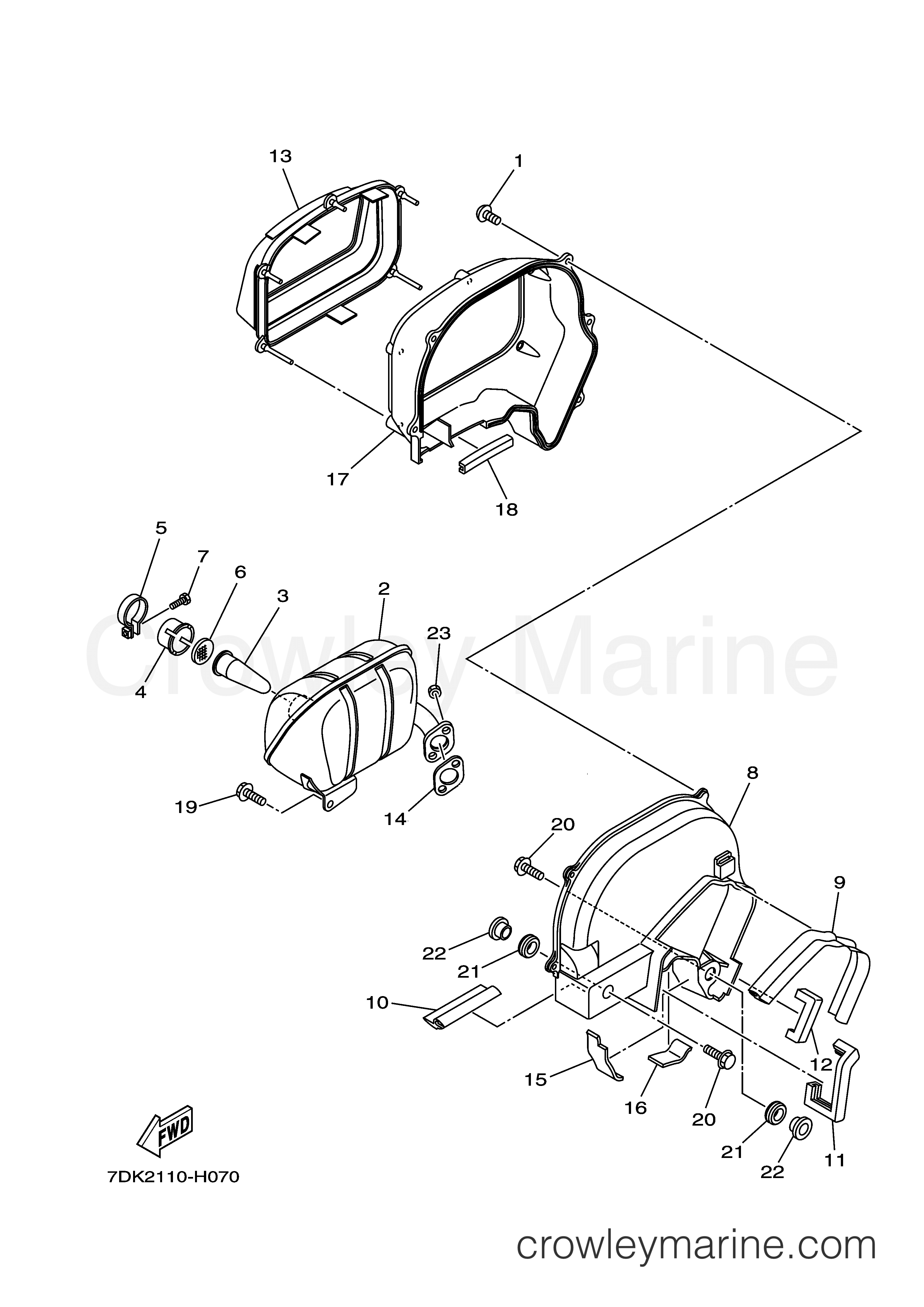 Yamaha Motors EF2000IS  (EF2000IS) - EXHAUST