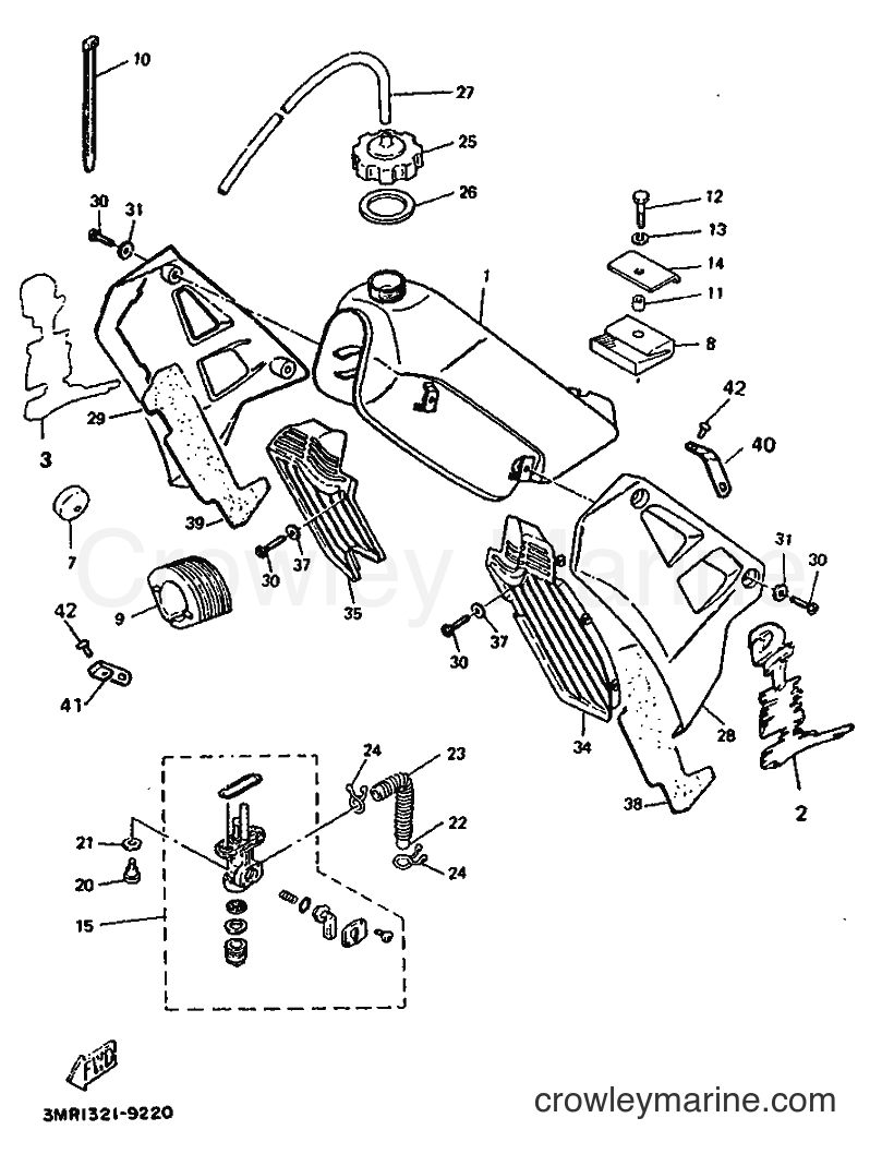 1992 Scooter DT50R - DT50R (4AD2) [999] - FUEL TANK