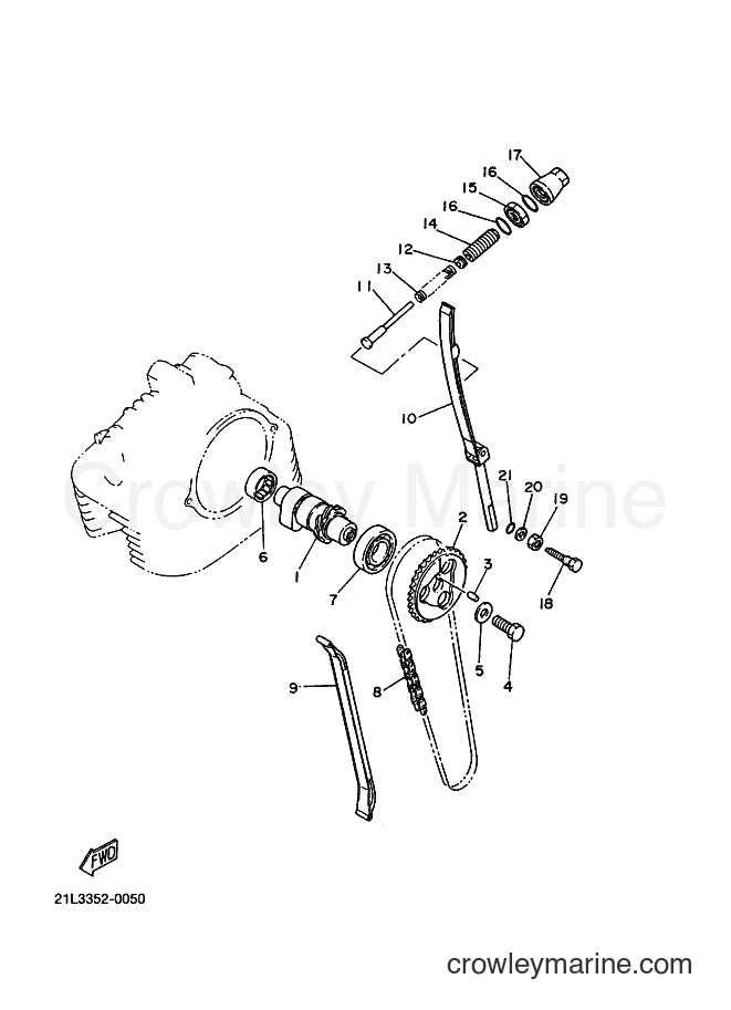 Yamaha Motors SR250 (21L3) [010] - CAMSHAFT & CHAIN