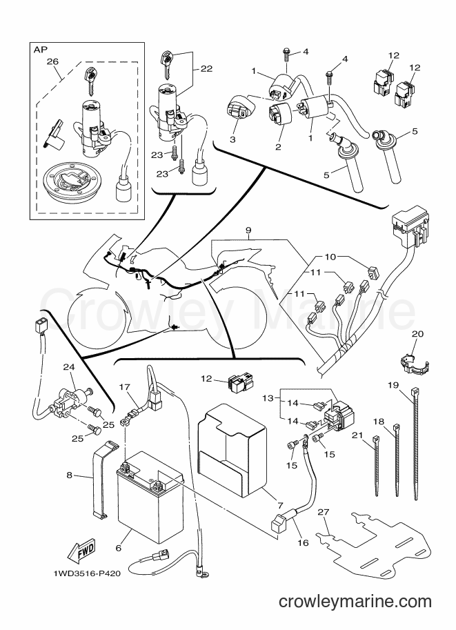 2015 Sport Bike YZF-R3 - YZF-R3 (2MS2) [010] - ELECTRICAL 1