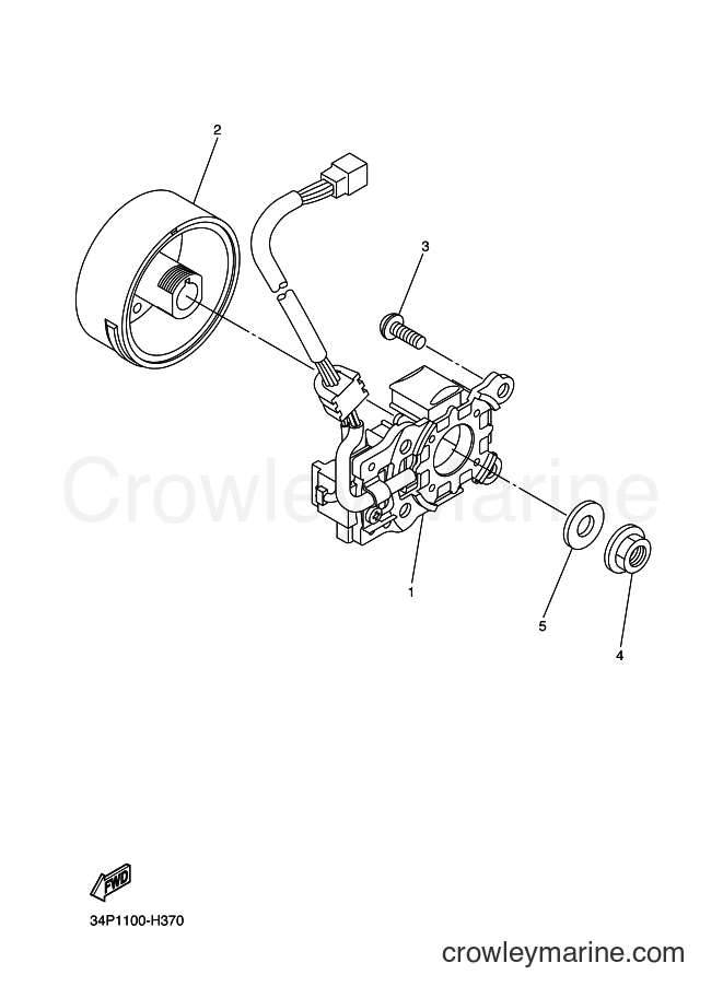 2009 Dirt Bike YZ450F - YZ450F (34P2) [010] - GENERATOR