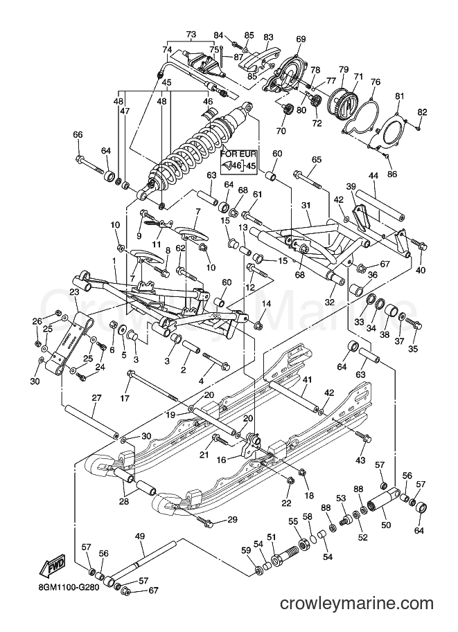 2008 Snowmobile RS10R - RS10R (8GM2) [010] - TRACK SUSPENSION 2