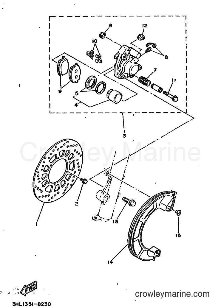1988 Scooter DT50R - DT50R (3HL2) [999] - REAR WHEEL