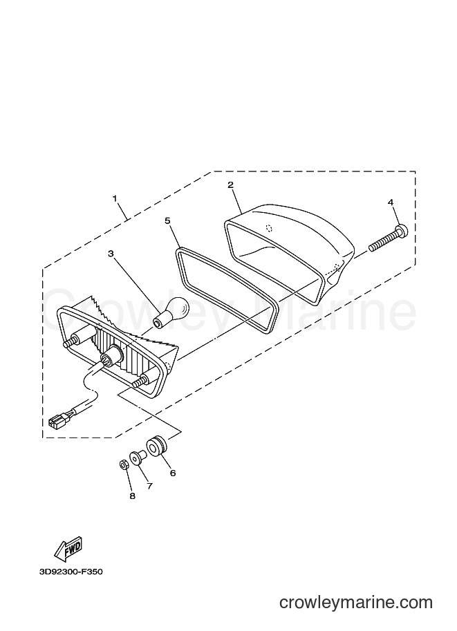 2009 Street Bike YBR125ED - YBR125ED (3D99) [050] - TAILLIGHT