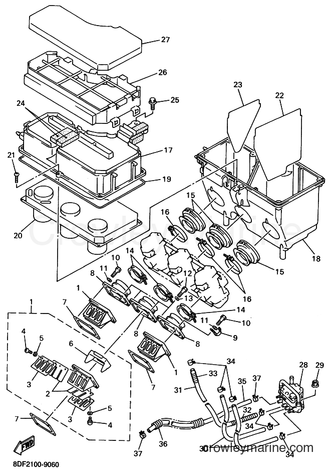 Yamaha Motors SRX600S (8DE2) [010] - INTAKE
