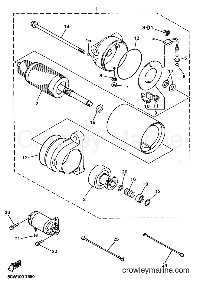 Yamaha Motors VX500ZER (8DD2) [020] - STARTING MOTOR