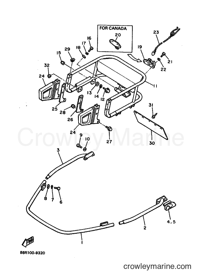1989 Snowmobile VK540 - VK540 (86R1) [010] - BUMPER