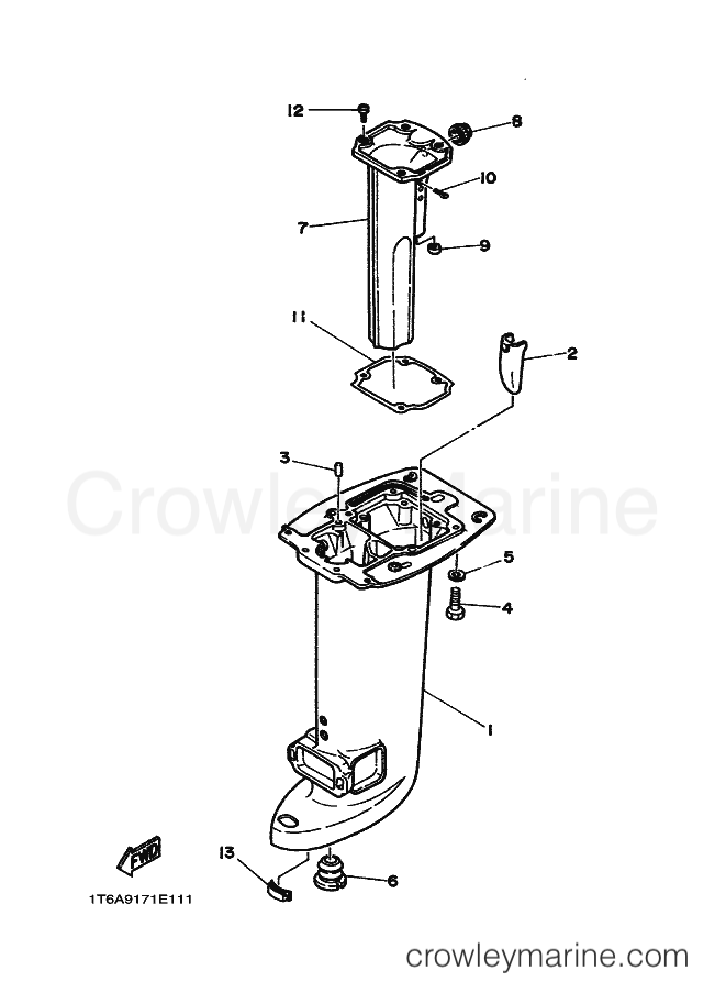 Yamaha Motors 20C (6A9) [010] - UPPER CASING
