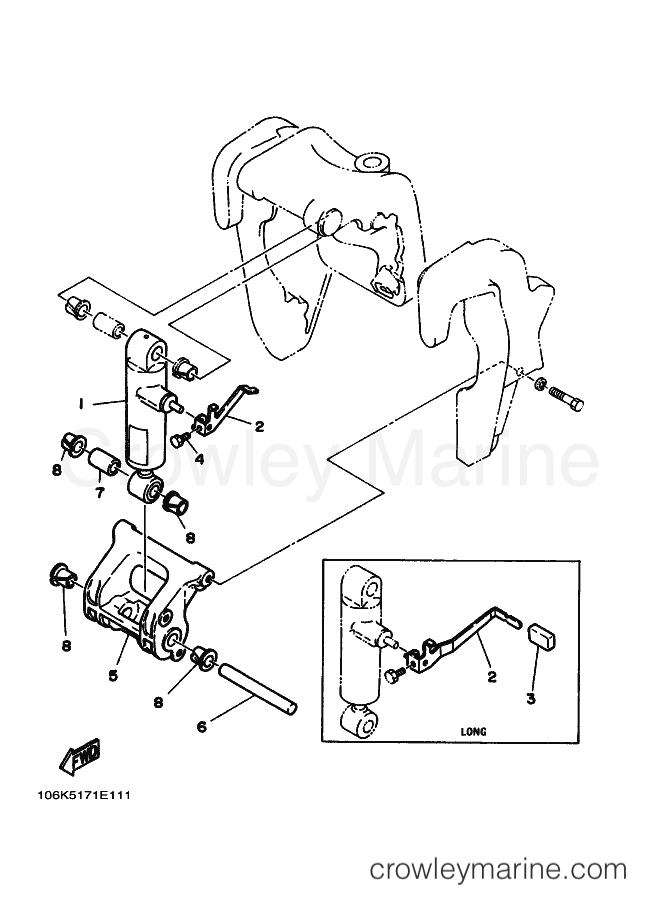 Yamaha Motors E60HM (6K5) [010] - BRACKET 2