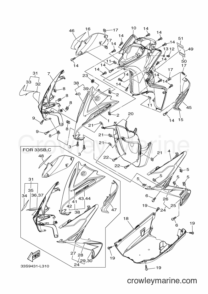 Yamaha Motors AL125C (33SC) [010] - LEG SHIELD