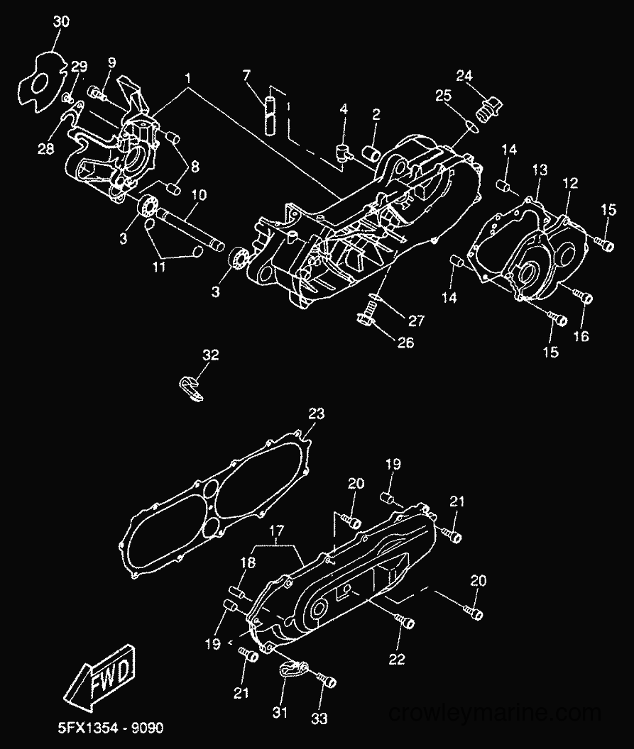 Yamaha Motors CW50RS (5FXG) [010] - CRANKCASE