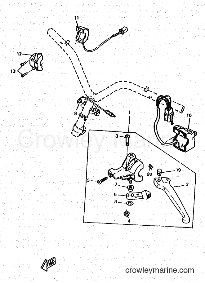1996 Scooter CW50RSP - CW50RSP (4WS2) [010] - HANDLE SWITCH & LEVER