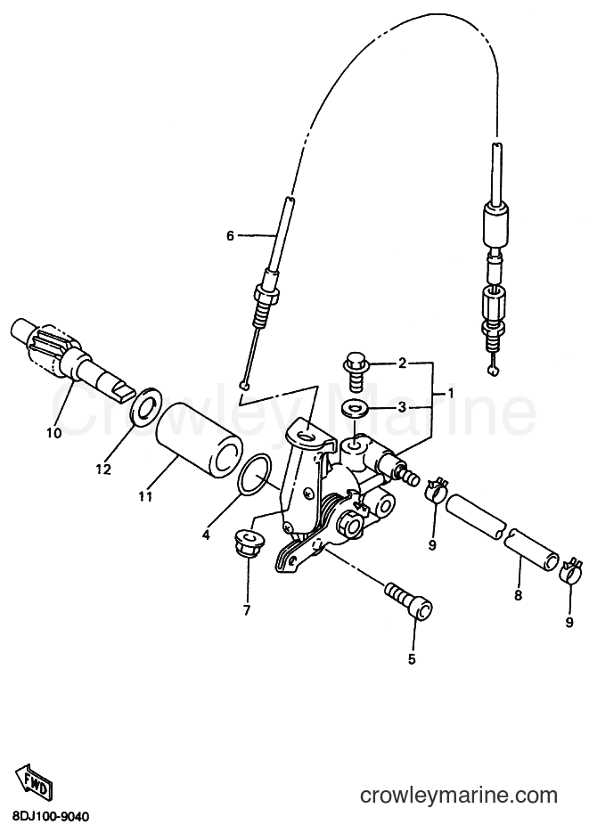 2000 Snowmobile PZ500 - PZ500 (8DJ2) [030] - OIL PUMP
