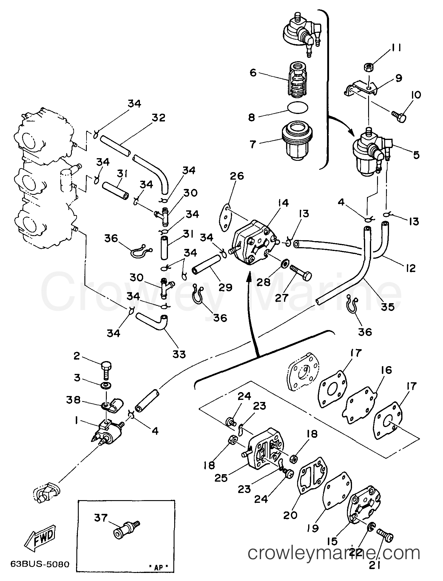 Yamaha Motors C50TLRW - FUEL
