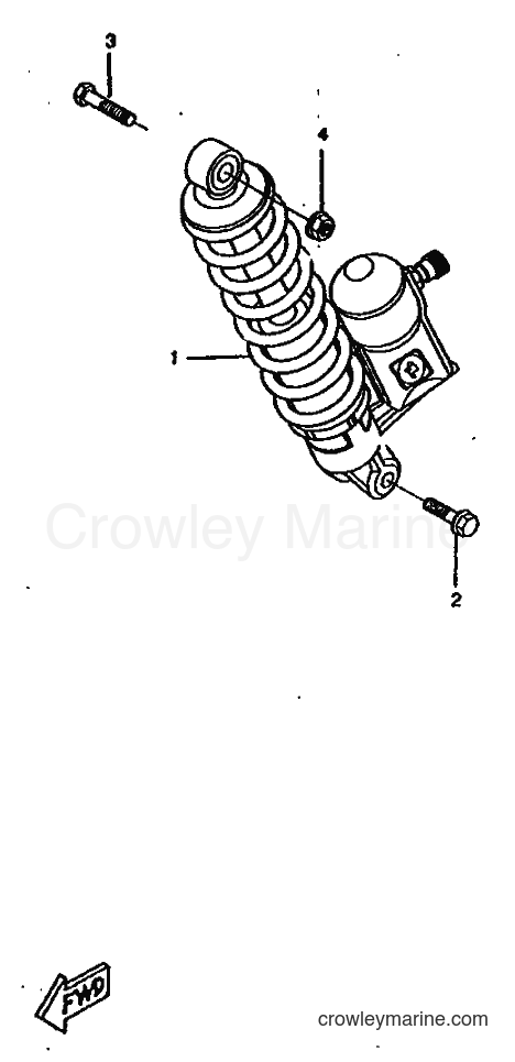 1997 Scooter CW50RSX - CW50RSX (4YF1) [999] - REAR SUSPENSION