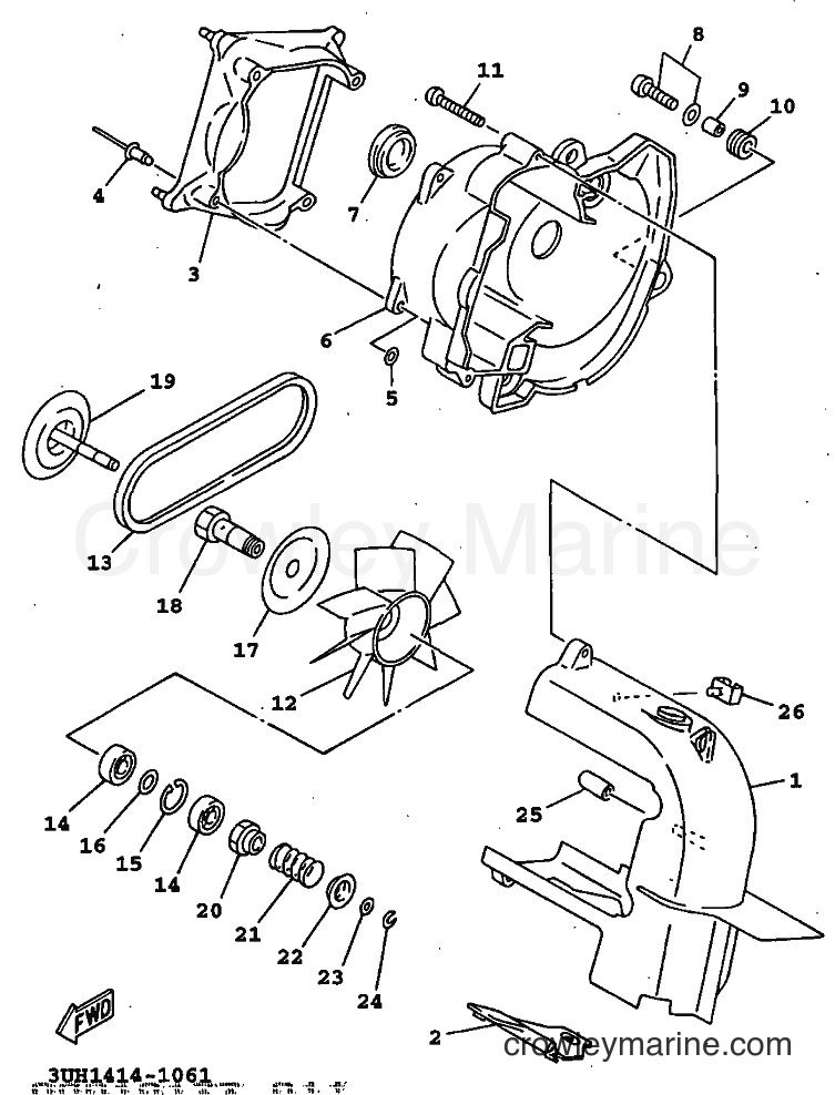 1997 Scooter XC150LC - XC150LC (5EE2) [999] - AIR SHROUD & FAN
