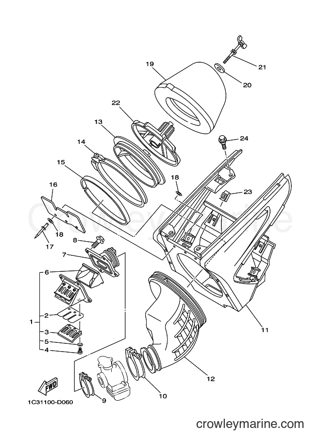 2013 Dirt Bike YZ125 - YZ125 (1SR6) [010] - INTAKE