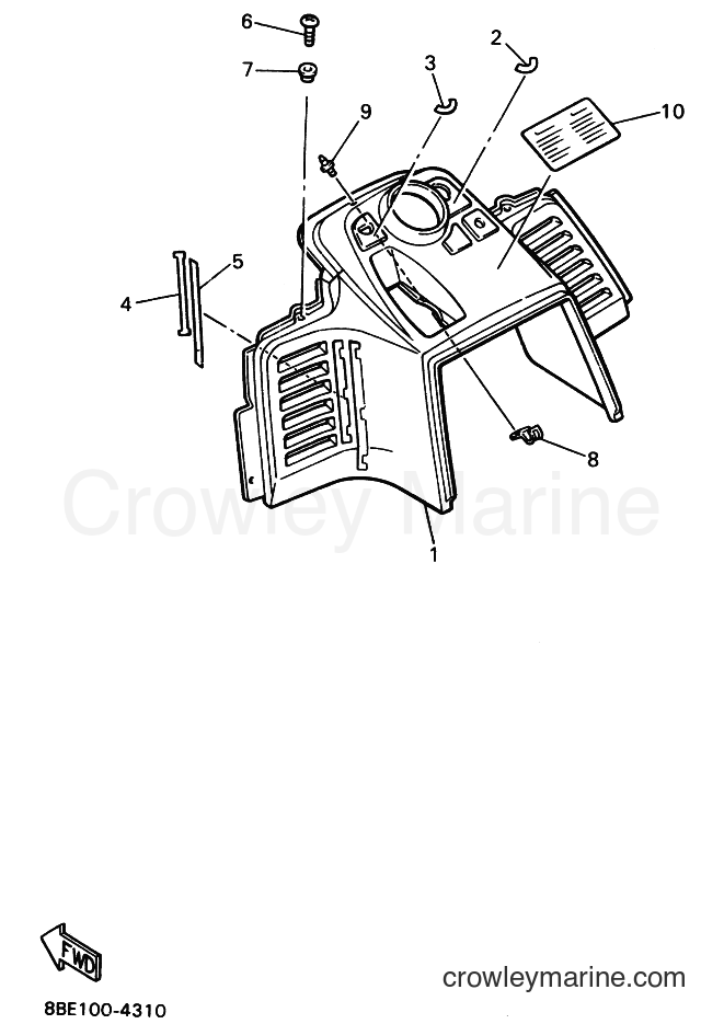Yamaha Motors CS340E (8BE4) [020] - INSTRUMENT PANEL