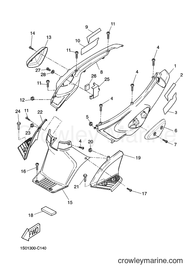 2005 Scooter EW50N - EW50N (1S03) [030] - SIDE COVER