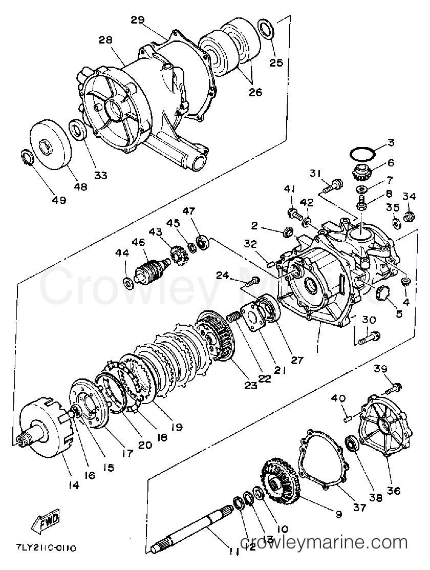 Yamaha Motors YS240TB - TRANSMISSION 1