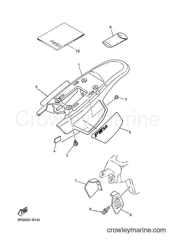 2004 Dirt Bike PW50 - PW50 (5PG8) [060] - SIDE COVER