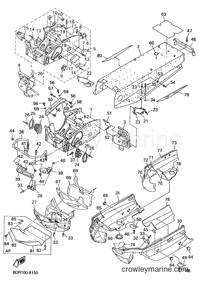 Yamaha Motors VX600SX (8CV2) [020] - FRAME