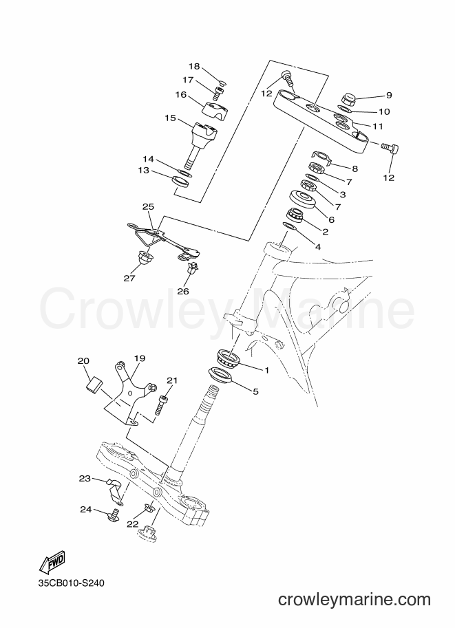 Yamaha Motors XVS400C (35CD) [010] - STEERING