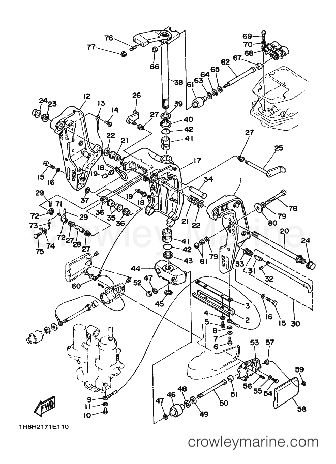 Yamaha Motors 60F (6H20) [020] - BRACKET 1