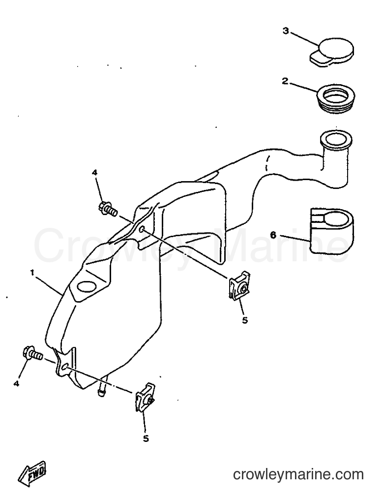 1997 Scooter YN50 - YN50 (5BW1) [010] - OIL TANK