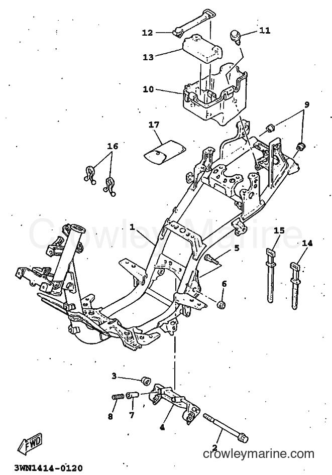 1996 Scooter CR50Z - CR50Z (3WN2) [999] - FRAME