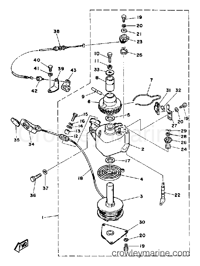 Yamaha Motors F9.9LD - MANUAL STARTER