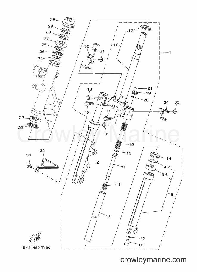 2018 Scooter LNX125-R - LNX125-R (BY81) [010] - STEERING
