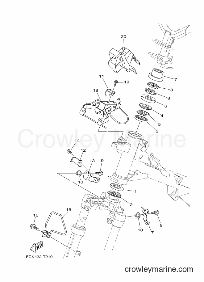 2018 Scooter T115FL-2 - T115FL-2 (1FCL) [010] - STEERING